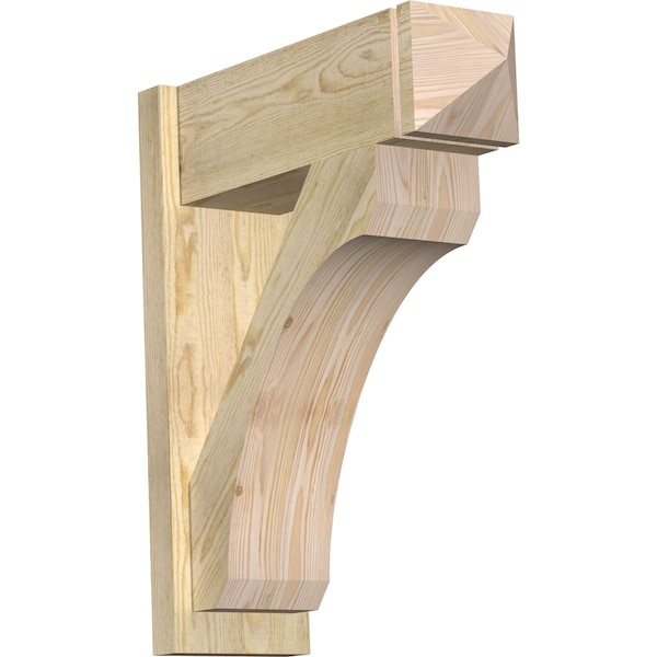 Ekena Millwork Legacy Arts & Crafts Rough Sawn Outlooker, Douglas Fir, 8"W x 24"D x 28"H OUT08X24X28LEC03RDF - main